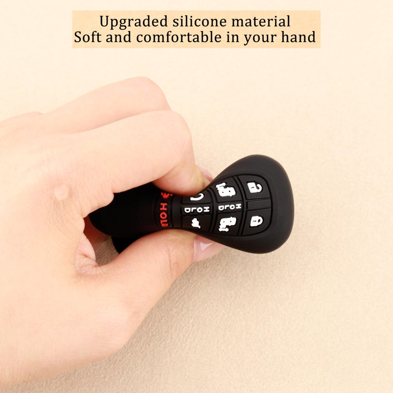 TANDRIVE Key Fob Cover for Honda 2025 2026 Odyssey, 7 Button, Silicone, 2-Pack, Black - Image 5